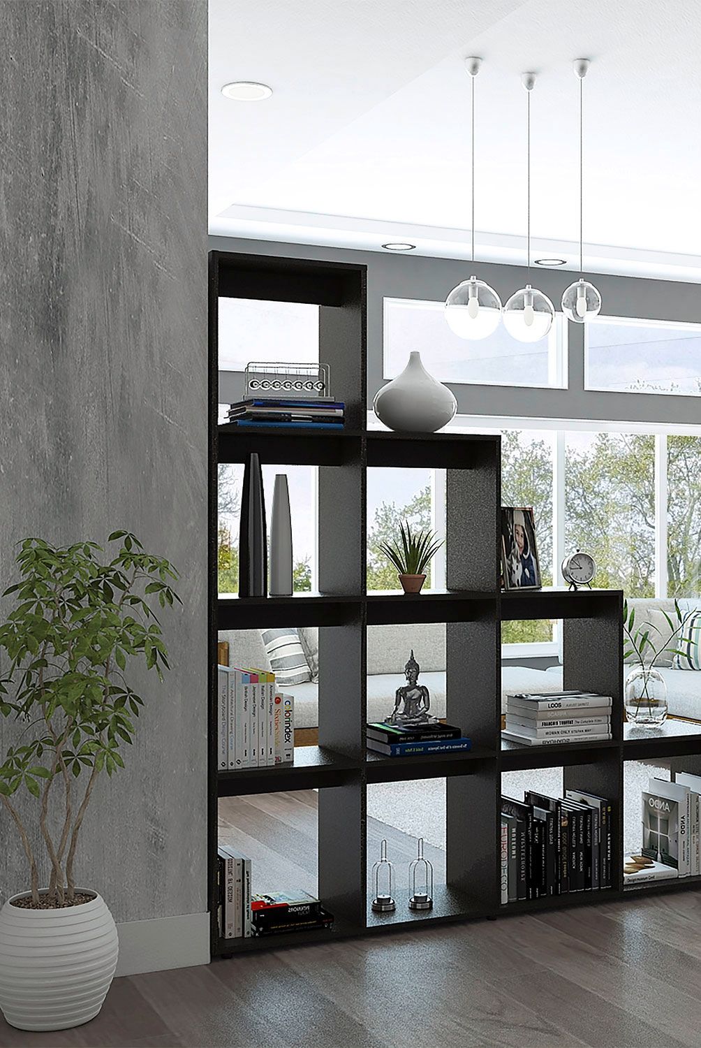TUHOME - Biblioteca Escalera Beijing Wengue Tuhome