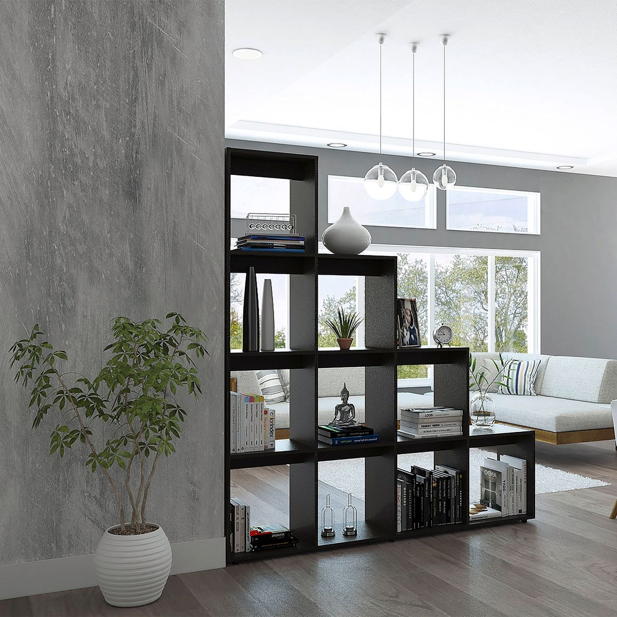 TUHOME - Biblioteca Escalera Beijing Wengue Tuhome