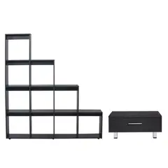 TUHOME - Biblioteca Escalera + Mesa de Centro