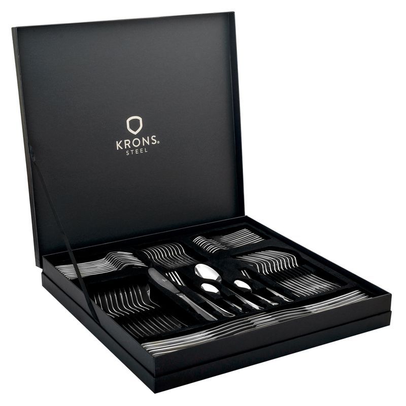 KRONS - Maleta de Cuchillería Francia Crema 45 Piezas Krons
