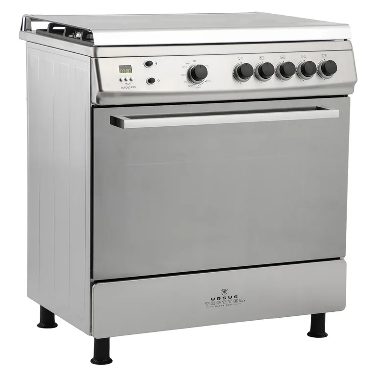 URSUS TROTTER Cocina a gas 5 Platos Horno de 90 Lt con Grill Gas Licuado Euro80 GL