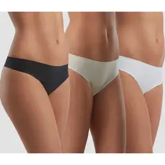 FLORES - Pack de 3 Colaless Microfibra Engomado Mujer