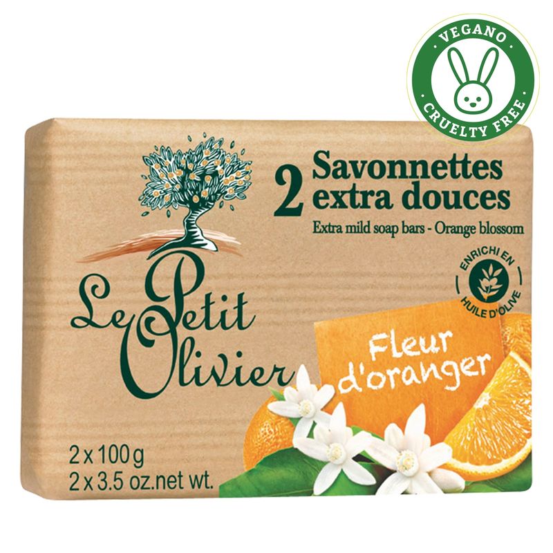 LE PETIT OLIVIER - Jabón Extra Suave Flor de N  2X100G Le Petit Olivier