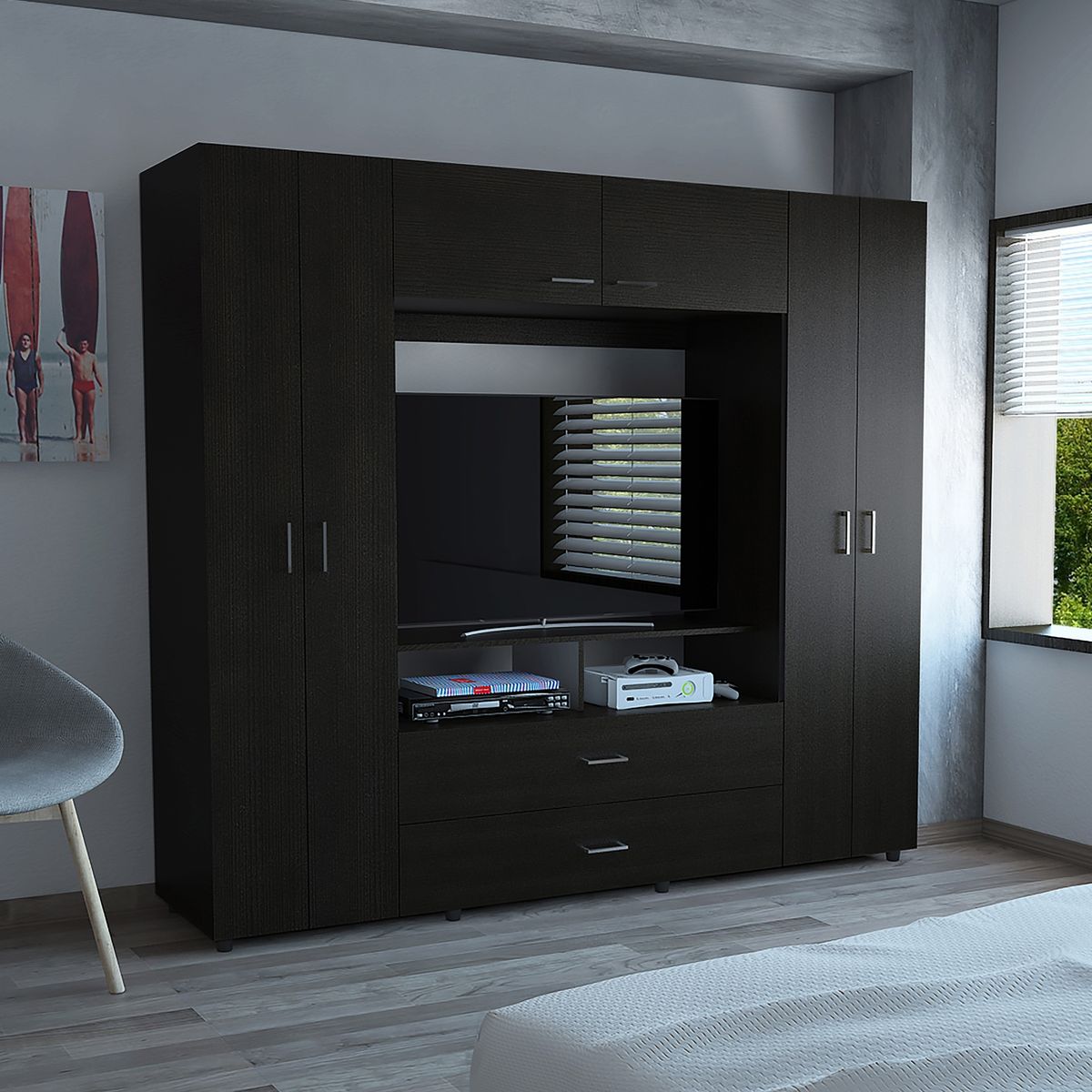 TUHOME - Clóset 6 Puertas 2 Cajones Manila Tuhome