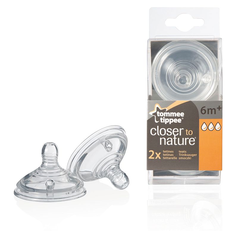 TOMMEE TIPPEE - Tetina Flujo Rápido Mamadera CTN Tommee Tippee