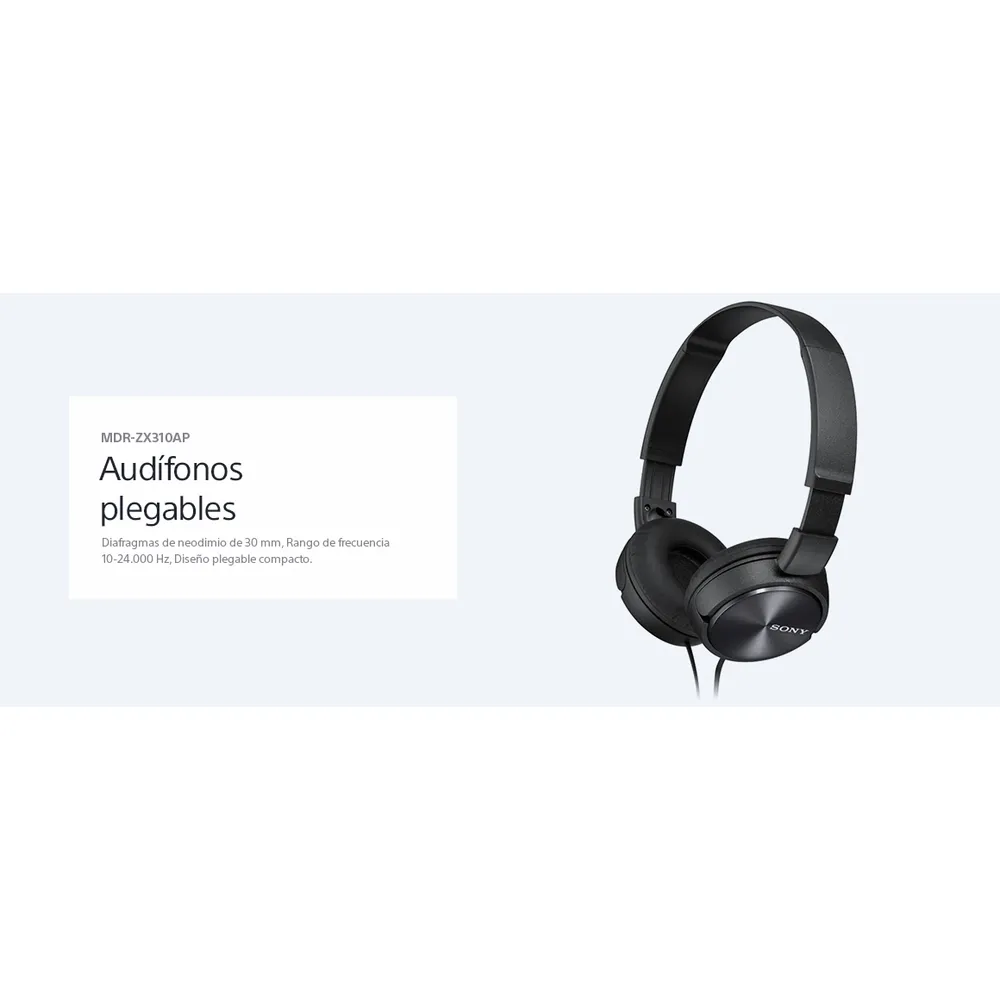 Sony MDR-ZX310AP Negro, foto 3