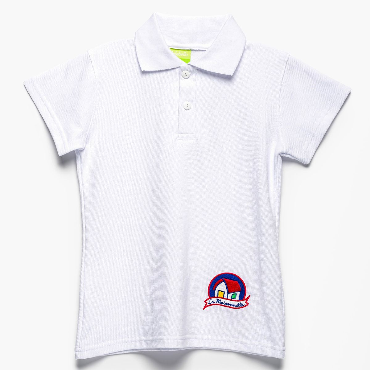 COLEGIO LA MAISONETTE ALTO LAS CONDES - Colegio La Maisonette Alto Las Condes, Polera Deporte Escolar, 50% Algodón 50% Poliéster,Cuello con 2 Botones Unisex