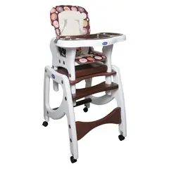 KIDSCOOL - Silla De Comer 3 En 1 Café