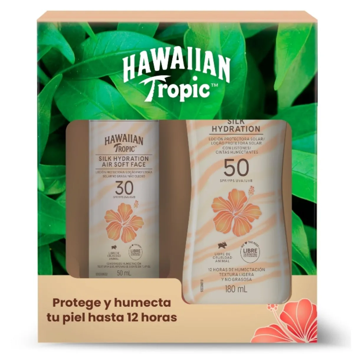 HAWAIIAN TROPIC - Pack Solares Facial Y Silk Hawaiian Tropic