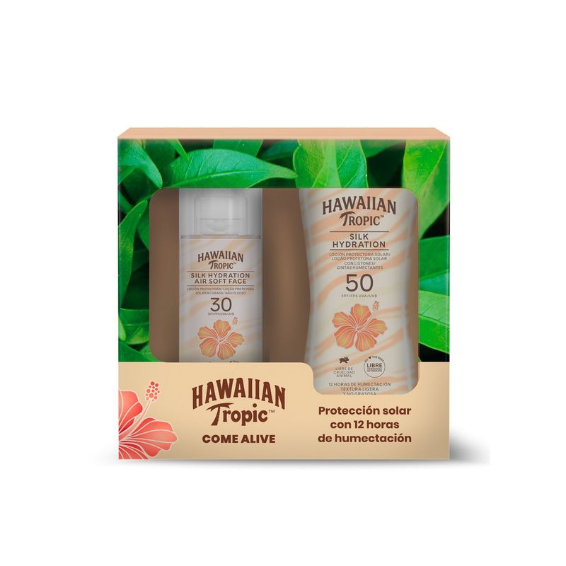 HAWAIIAN TROPIC - Pack Solares Facial Y Silk Hawaiian Tropic