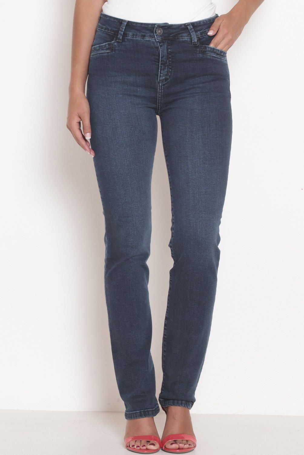 WADOS - Jeans Recto Tiro Alto Mujer Wados