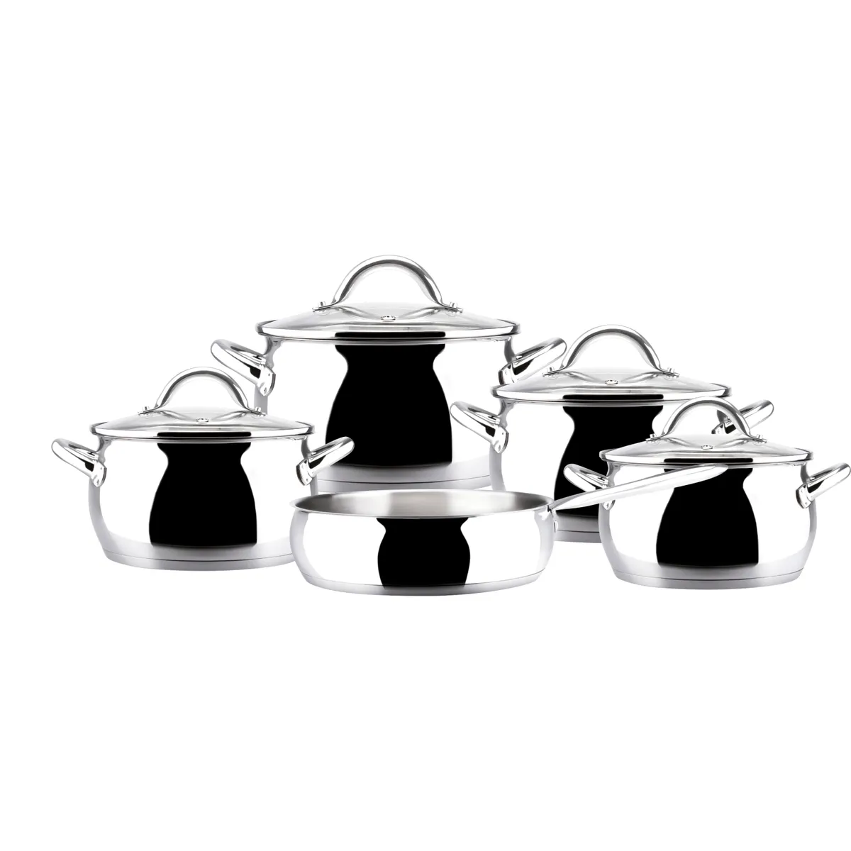 MAGEFESA - Batería De Cocina De Acero Kuchen 9 Piezas Magefesa