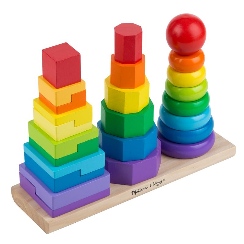 MELISSA & DOUG - Set Figuras De Madera Para Apilar Melissa & Doug