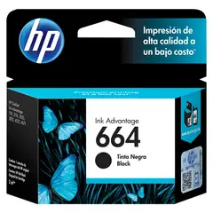 HP - Cartucho De Tinta Original 664 Negro