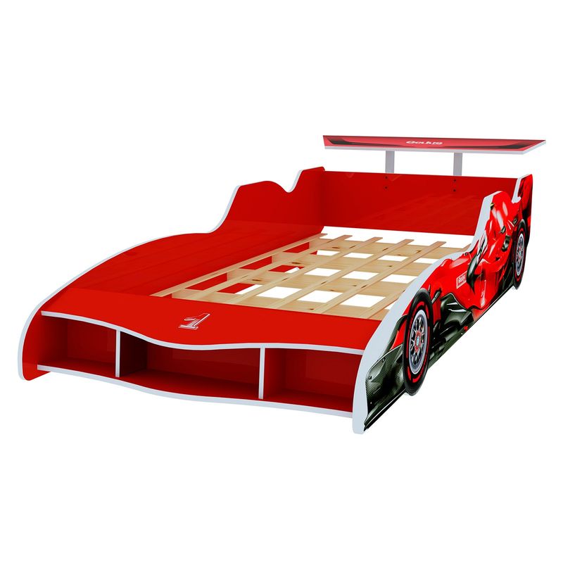 DECOCASA - Cama Infantil Carro Decocasa