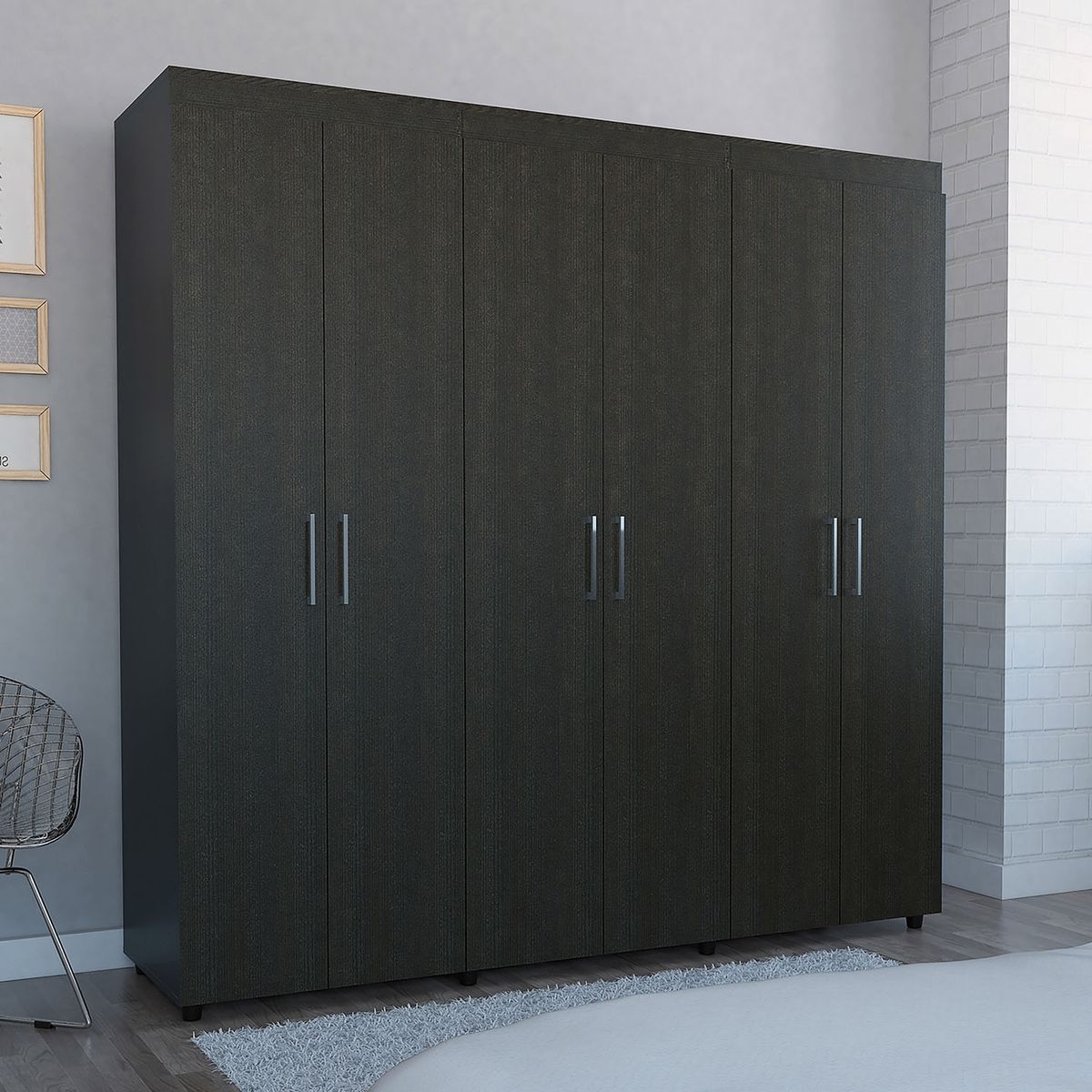 TUHOME - Clóset Amatista 6 Puertas 2 Cajones Interiores Tuhome
