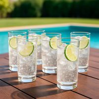 Set 6 Vasos Alto Vidrio 450 ml Manhatan