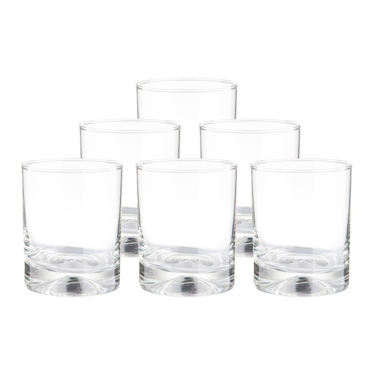 MICA - Set de 6 Vasos Alto Vidrio 340 ml Manhatan Mica