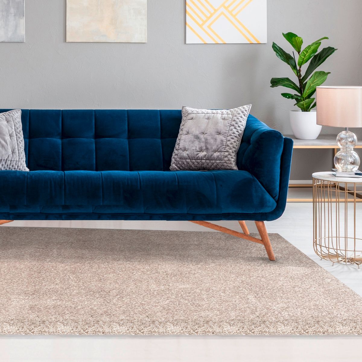 DIB - Alfombra Mediana Casino 116 Cm X 170 Cm Beige Dib