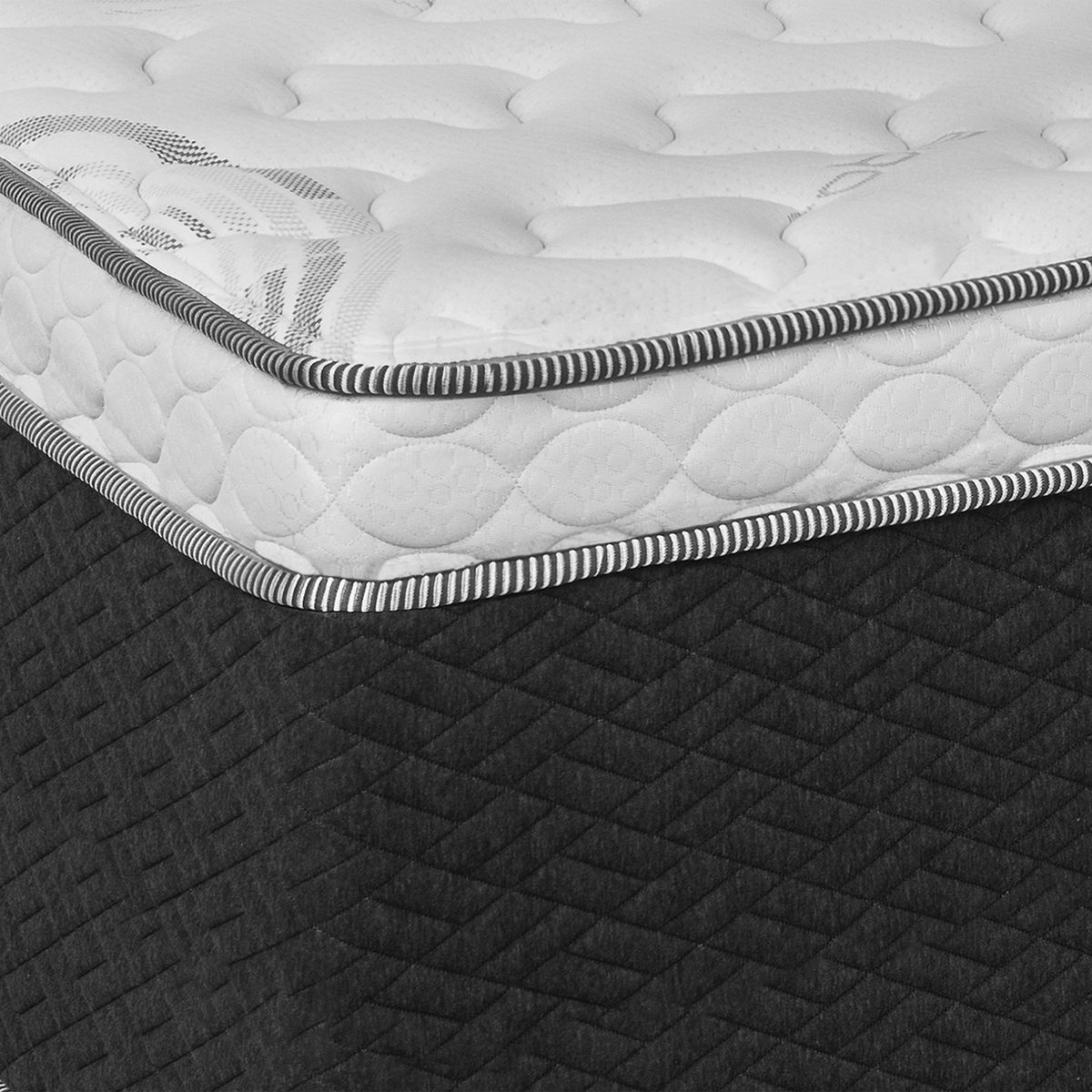 CELTA - Cama Europea Everest 2 Plazas + Muebles Capitoné Celta