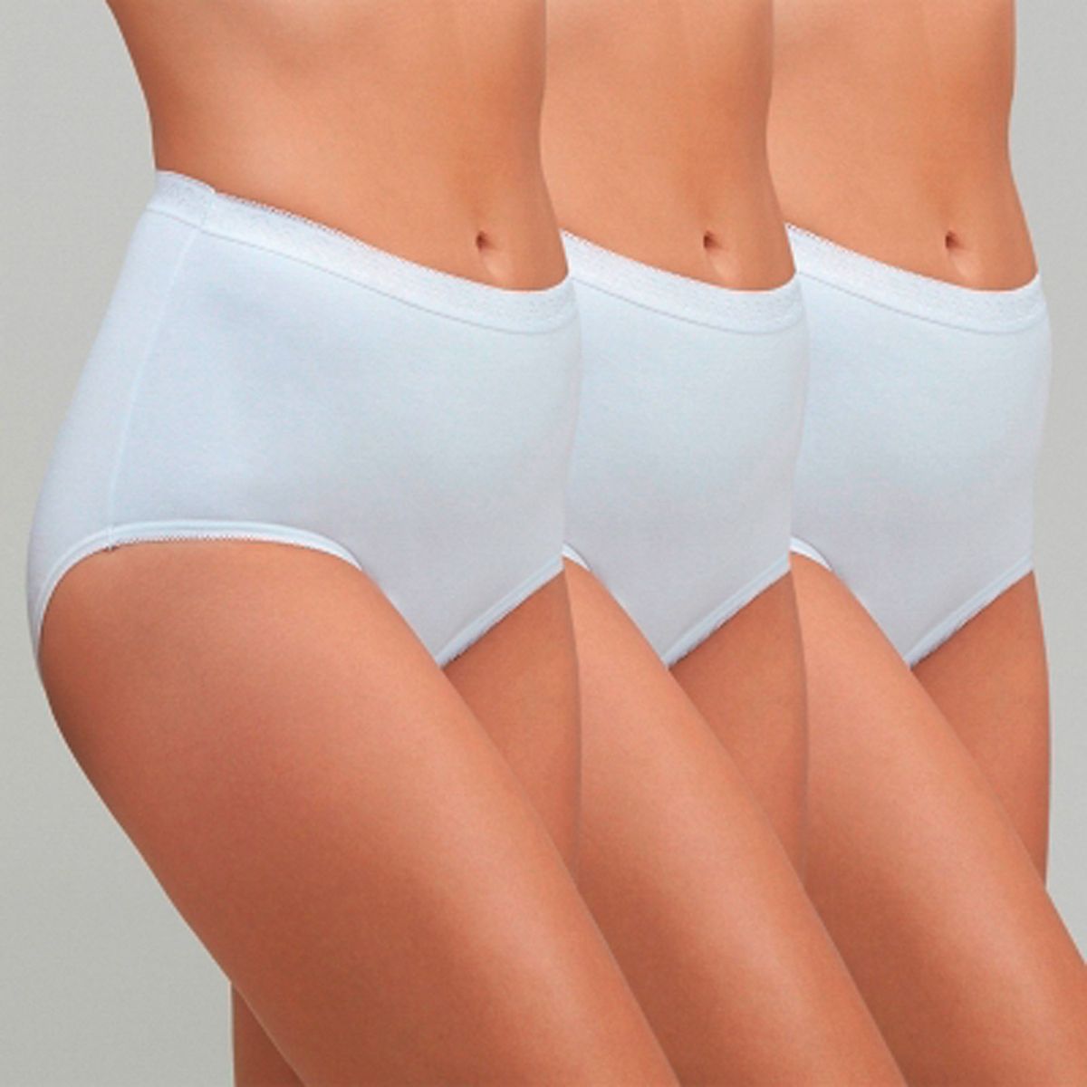 FLORES - Pack de 3 Calzones Tiro Alto Mujer Flores