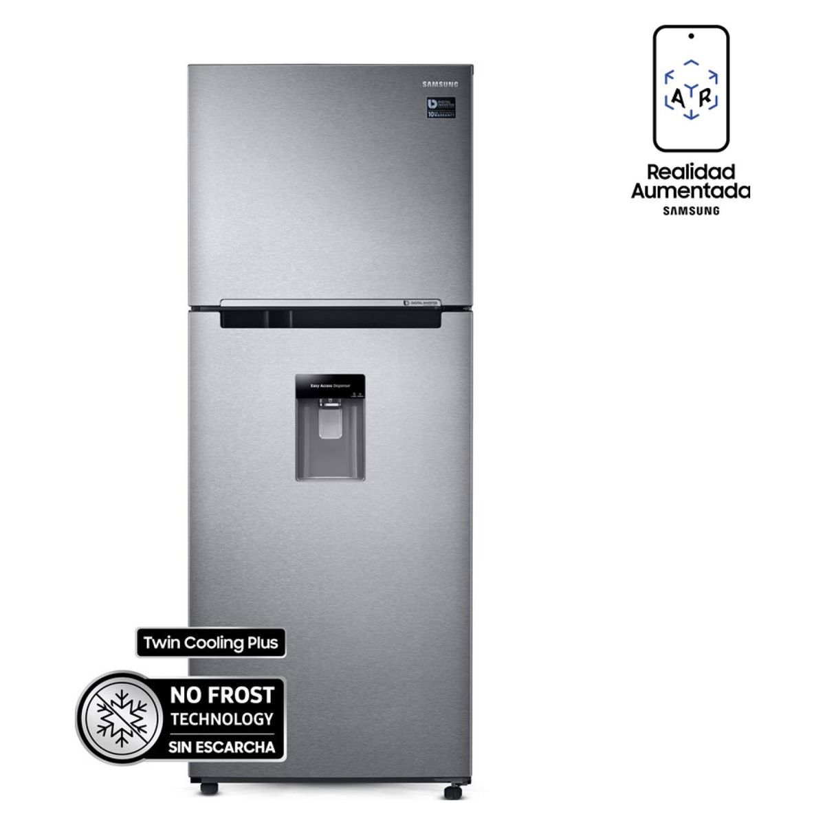 SAMSUNG - Refrigerador No Frost 361 lt RT35K5730SL/ZS Samsung