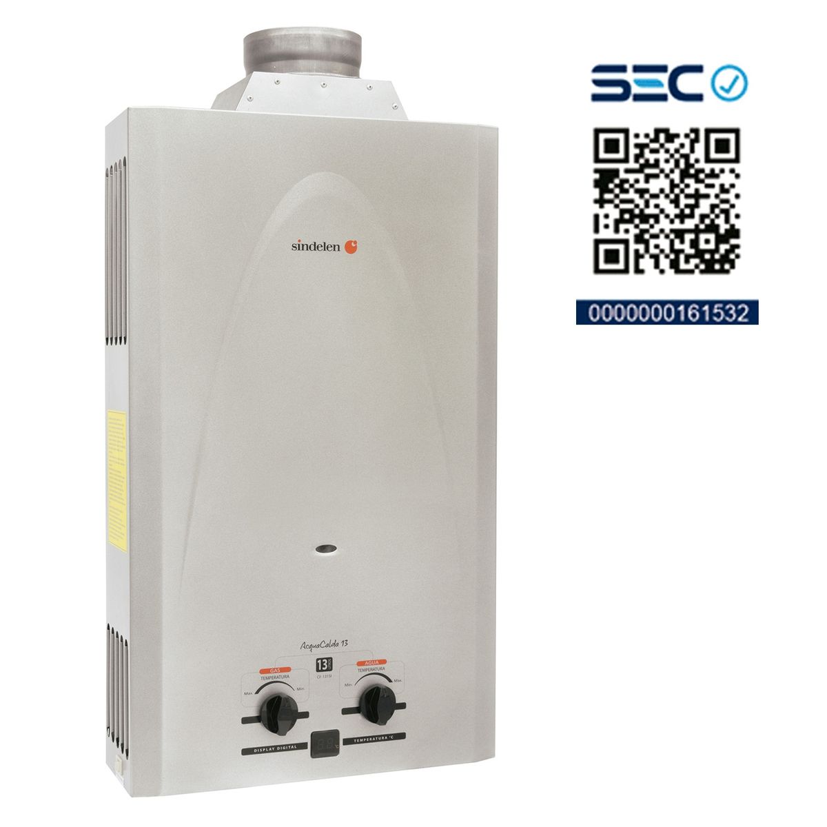 SINDELEN - Calefont Gas Licuado 13 Lt Cf-131Si Sindelen