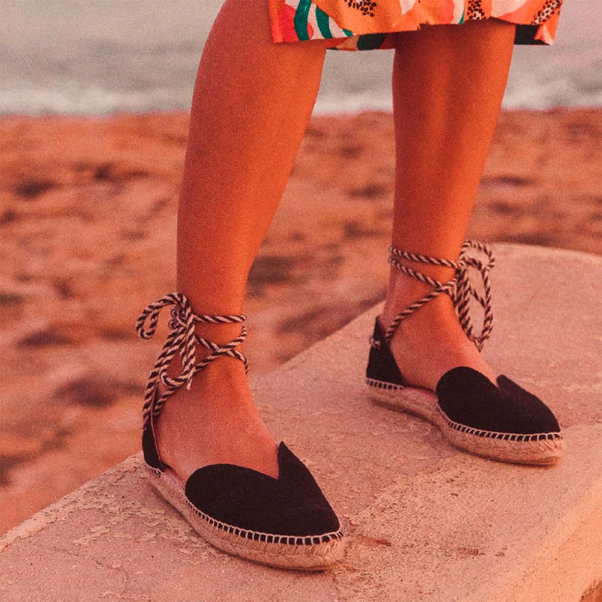 URCO - Sandalia Mujer Cuero Negro Urco