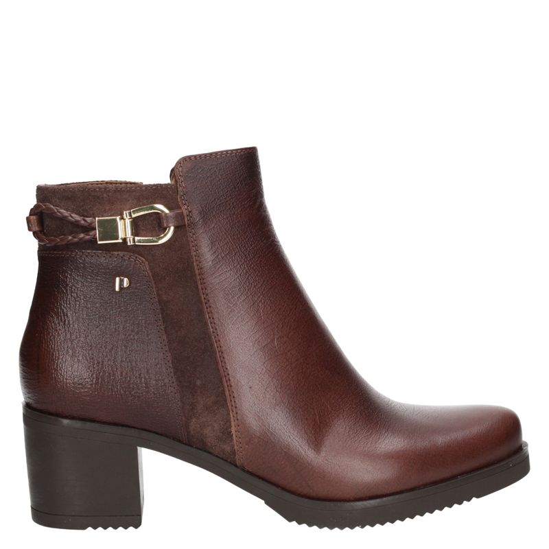 POLLINI - Botín Mujer Cuero Café Pollini