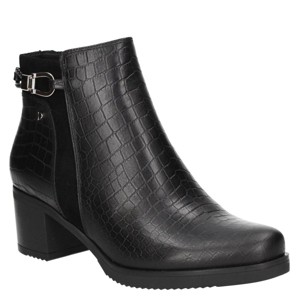 POLLINI - Pollini Botin mujer cuero negro