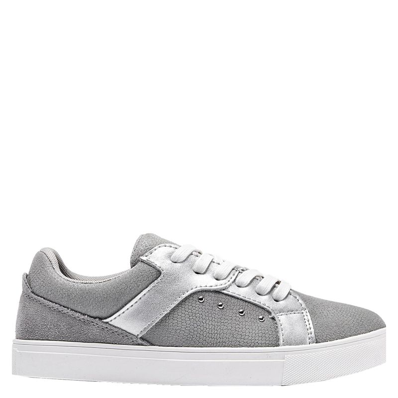 POLLINI - Pollini Zapatilla urbana mujer cuero gris