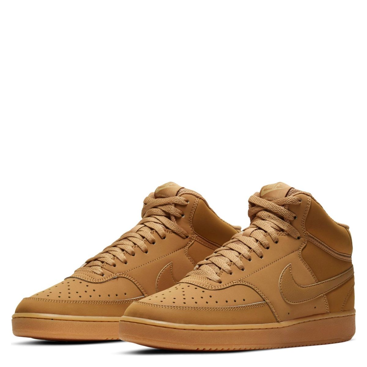 NIKE - Court Vision Mid Zapatilla Urbana Hombre Cuero Cafe Nike