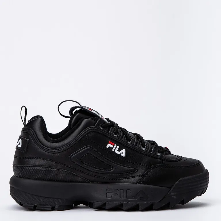 FILA Disruptor Ii Premium Zapatilla Urbana Mujer Cuero Negro Fila