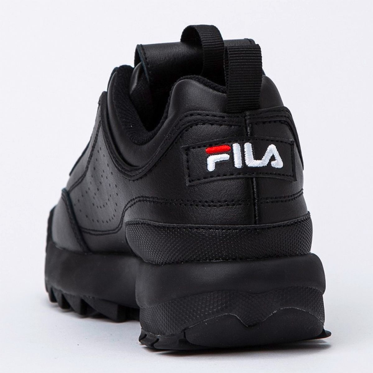 FILA - Disruptor Ii Premium Zapatilla Urbana Mujer Cuero Negro Fila