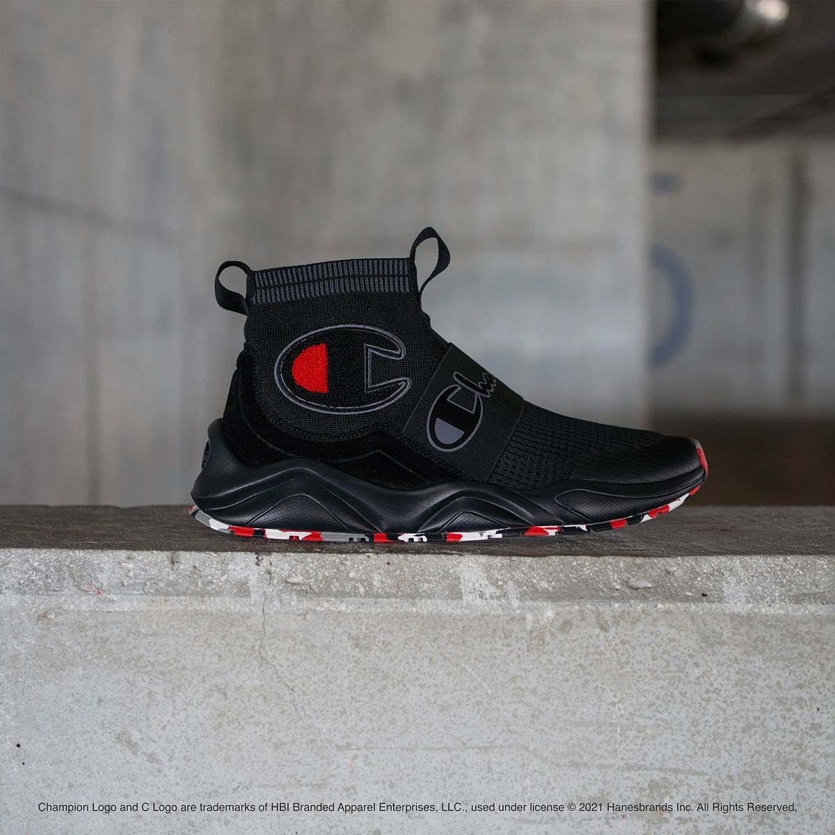 CHAMPION - Zapatilla Urbana Hombre Negro Champion