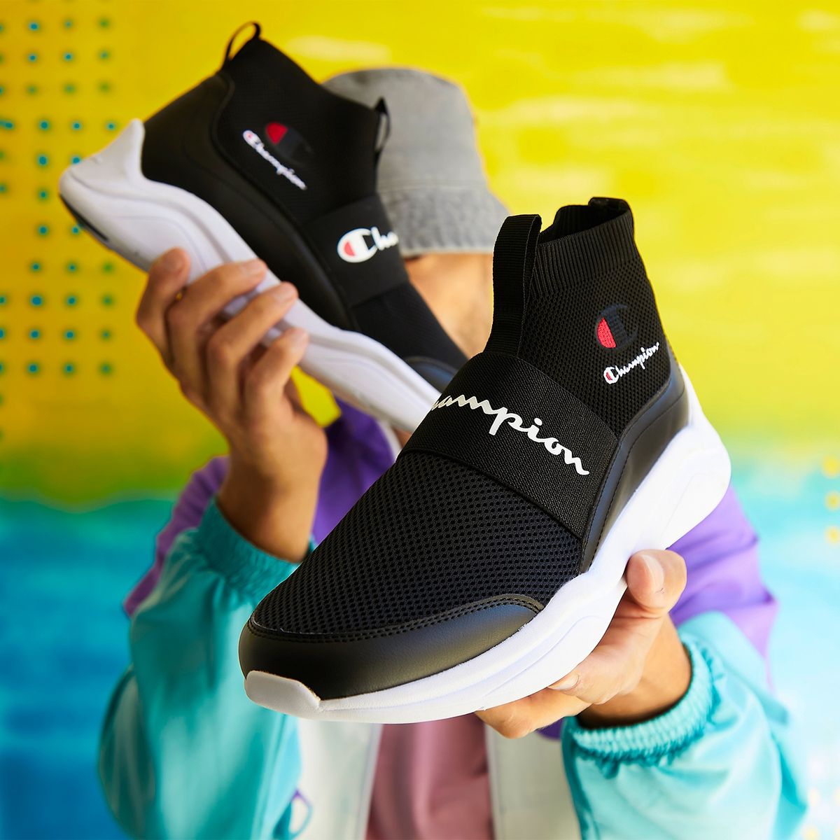 CHAMPION - Zapatilla Urbana Hombre Negro Champion