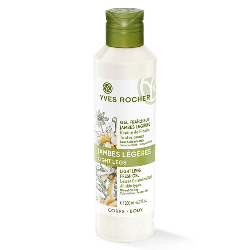 YVES ROCHER - Gel Fresco Piernas Ligeras Raiz De Ficaria 200 ml YVES ROCHER