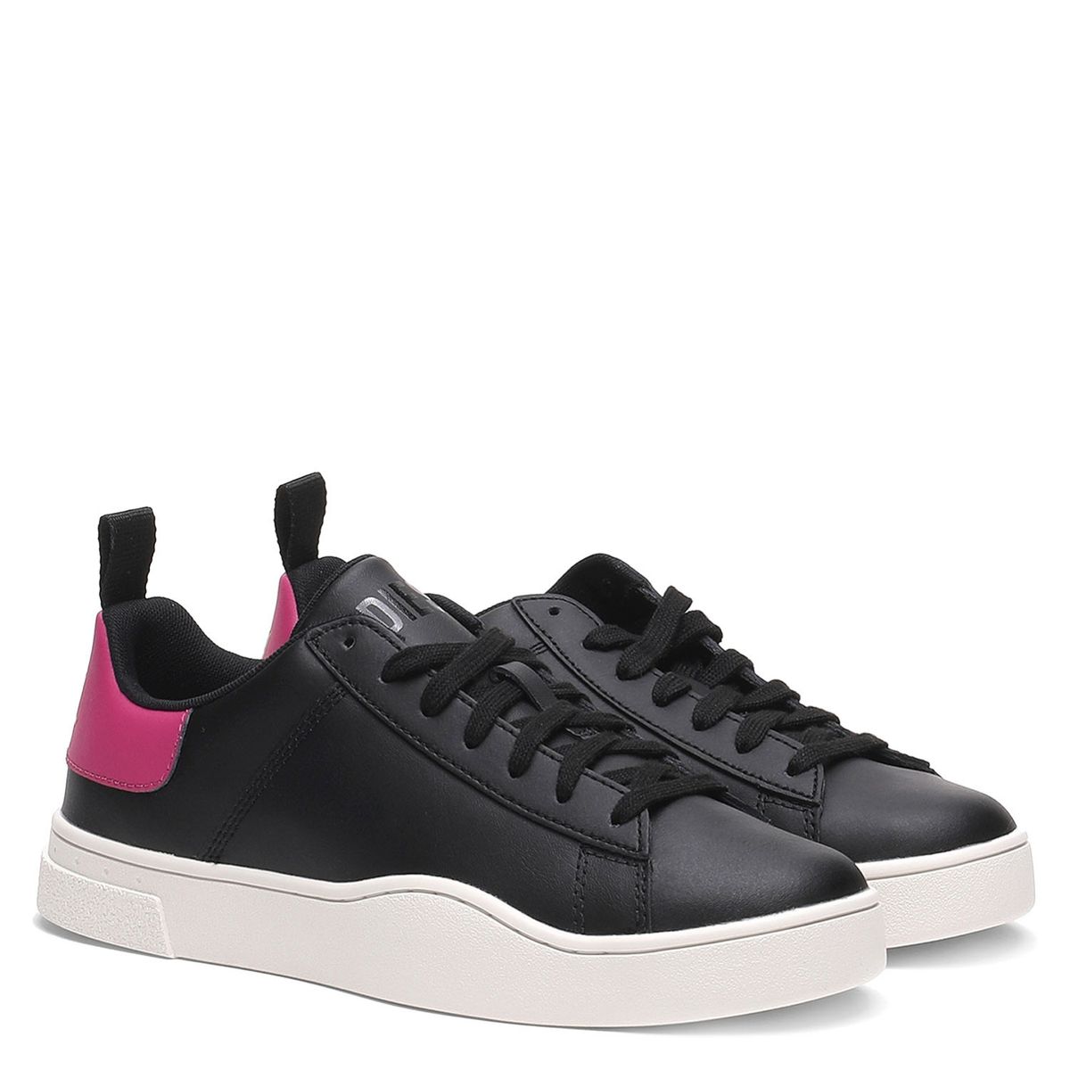 DIESEL - Diesel Zapatilla urbana mujer cuero negro