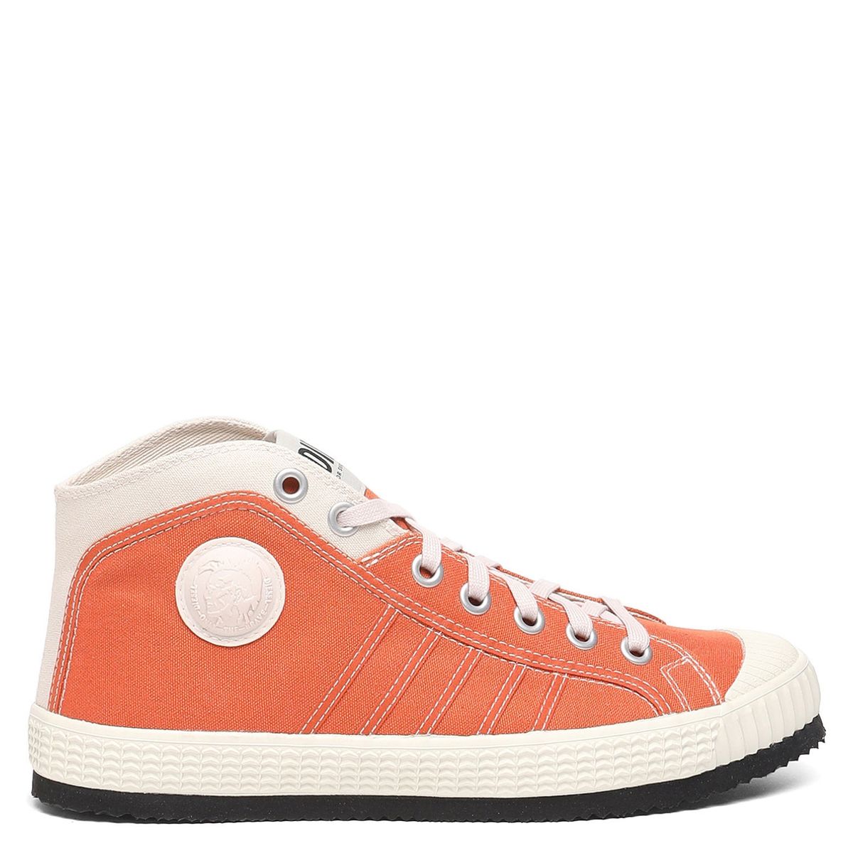 DIESEL - Diesel Zapatilla Urbana Hombre Cuero Naranjo
