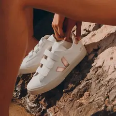VEJA - Recife Zapatilla Urbana Mujer Cuero Blanco