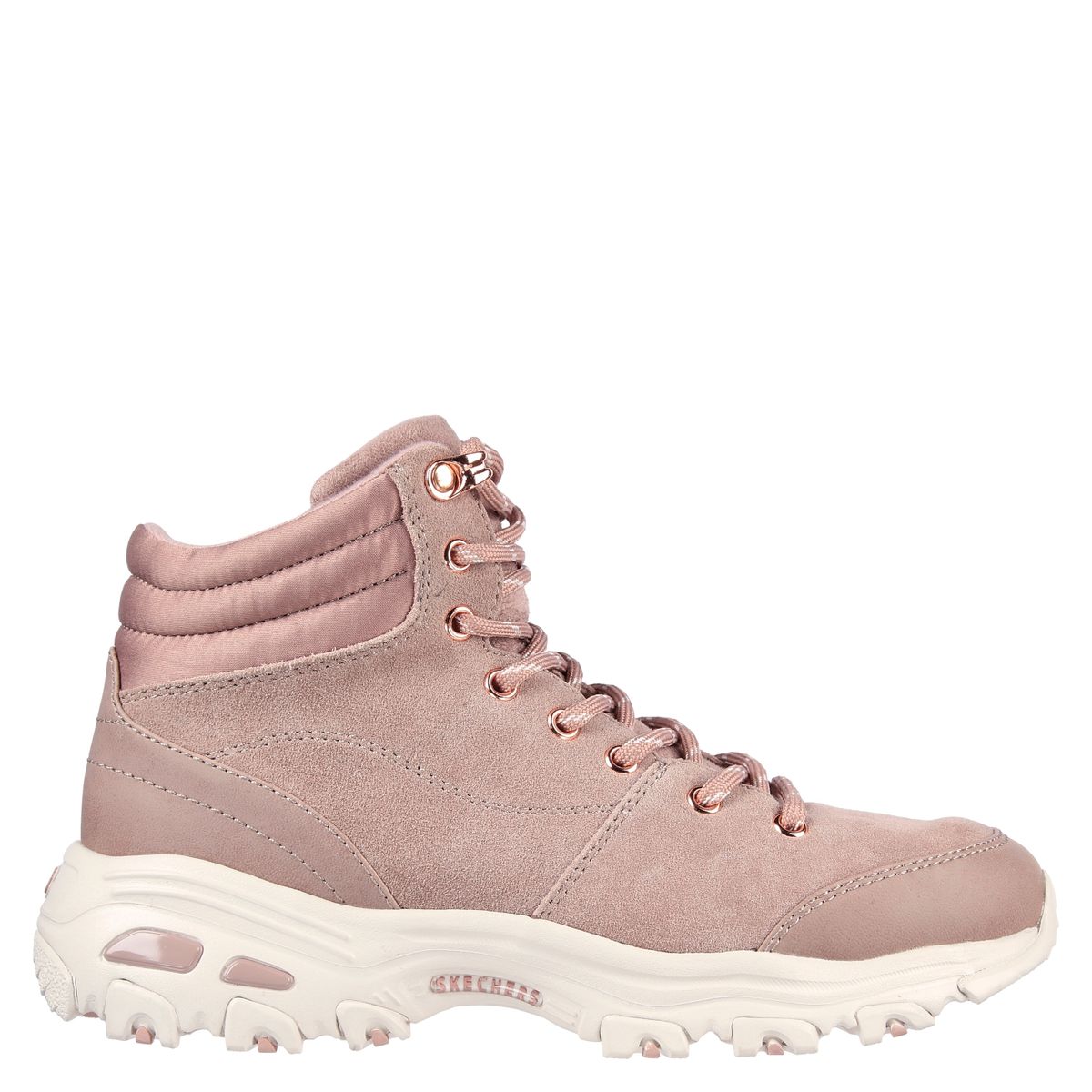 SKECHERS - Skechers Botin mujer cuero rosado