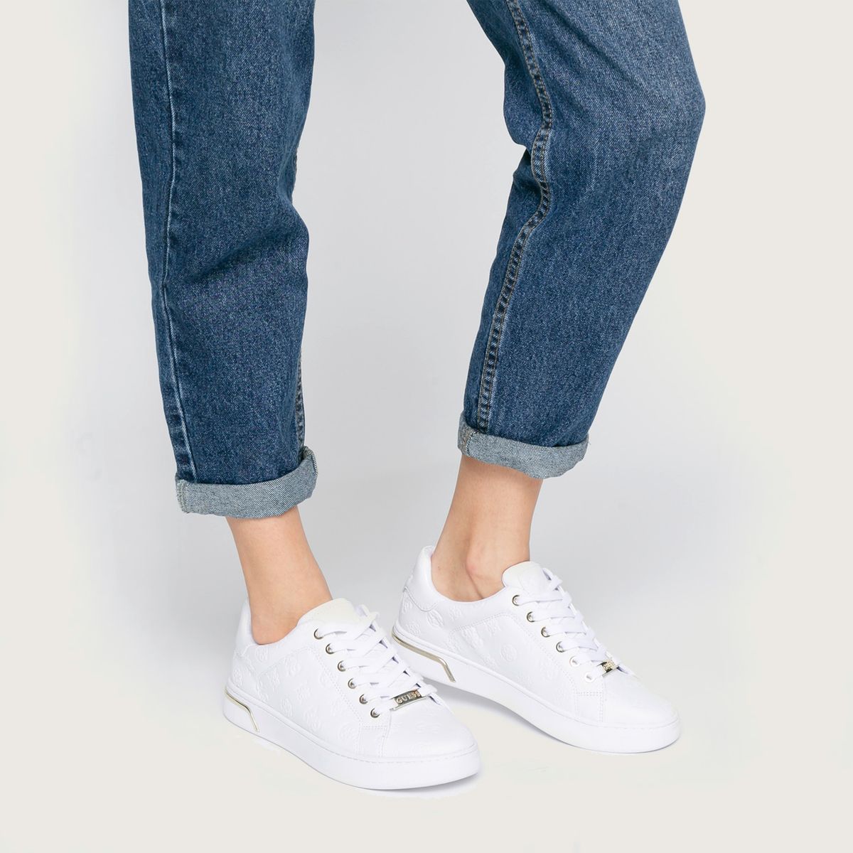 GUESS - Zapatilla Urbana Mujer Blanca