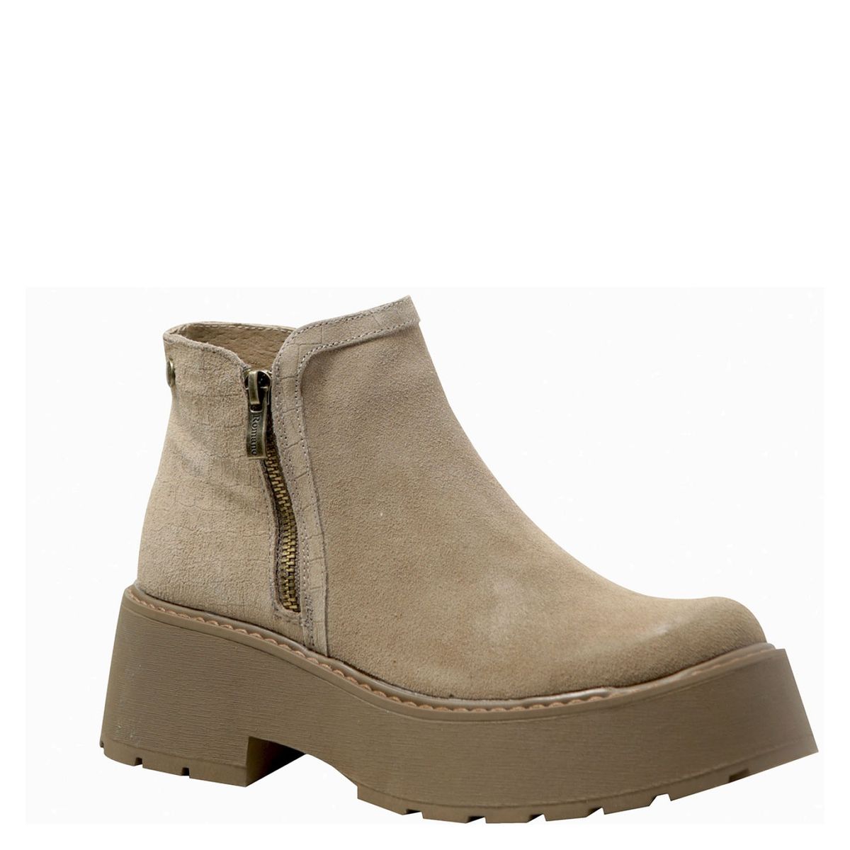 ROMANO - Romano Botín Mujer Cuero Beige