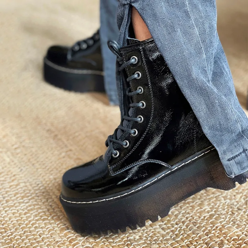 ROMANO Romano Botín Mujer Cuero Negro