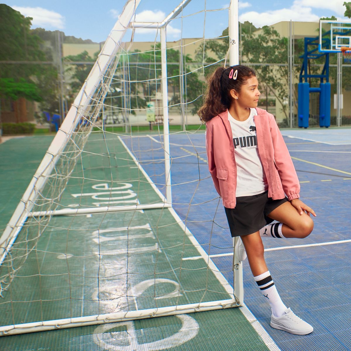 PUMA - Rickie Jr Zapatilla Escolar Urbana Unisex Niño Blanco Puma