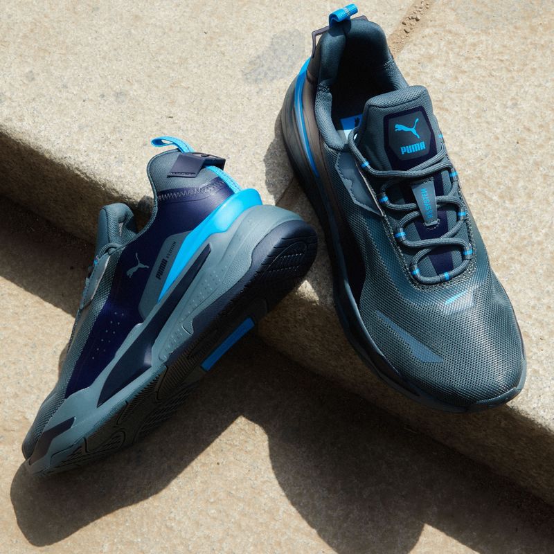 PUMA - Rs-Fast Unmarked Reflectiv Zapatilla Urbana Hombre Azul Puma