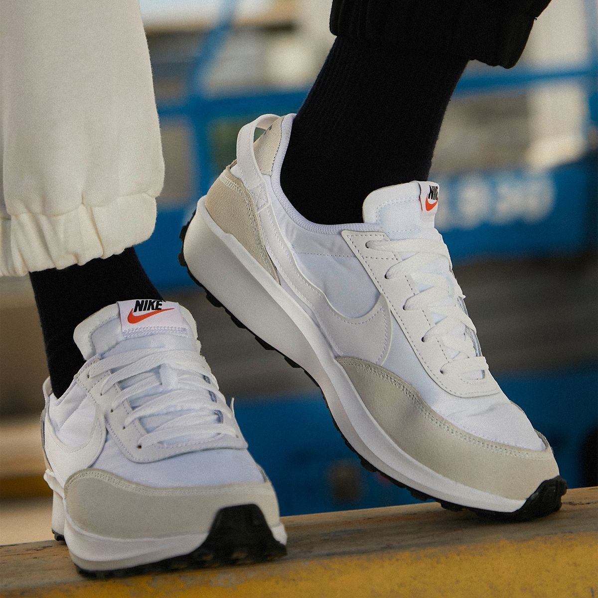 NIKE - Nike Waffle Debut Zapatilla Urbana Hombre Blanco