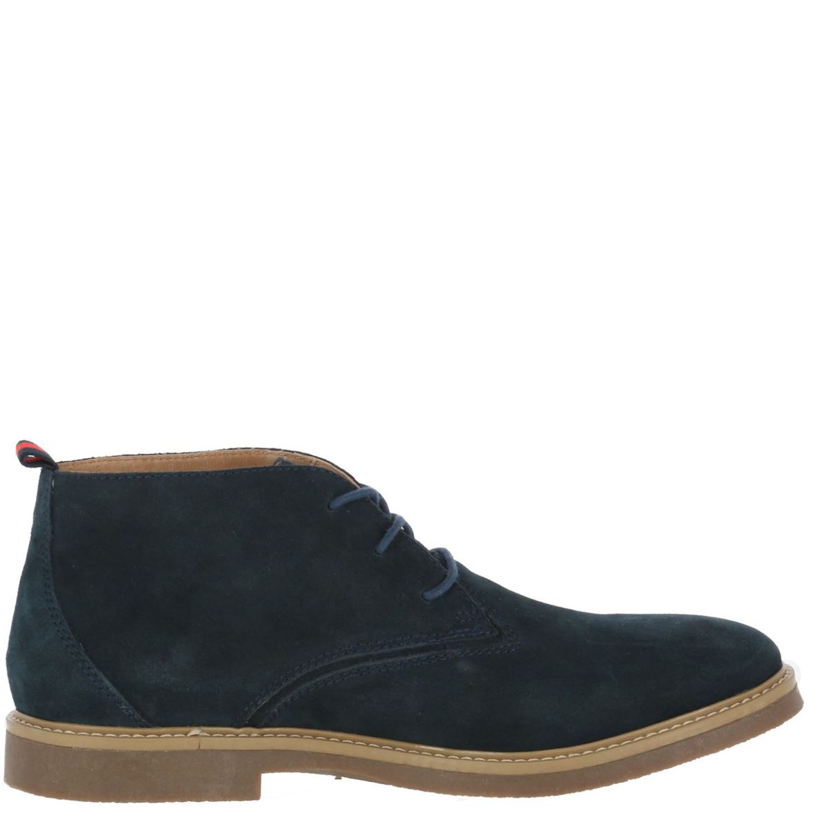 HUSH PUPPIES - Botín Hombre Cuero Azul Hush Puppies