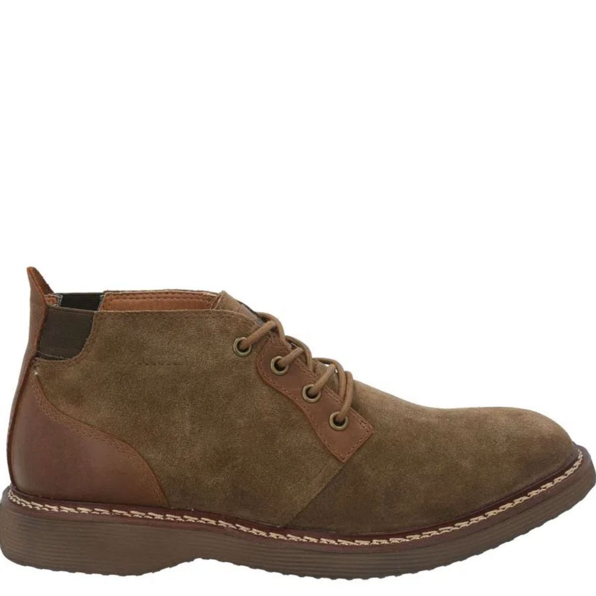 HUSH PUPPIES - Botín Hombre Cuero Café Hush Puppies