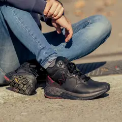 CAT - Cityrogue Zapatilla Urbana Hombre Cuero Negro